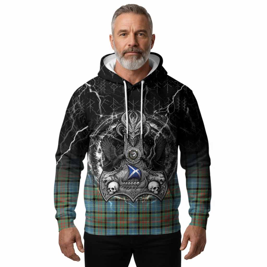 Brisbane Tartan Crest Hoodie Celtic Odin's Raven Legacy