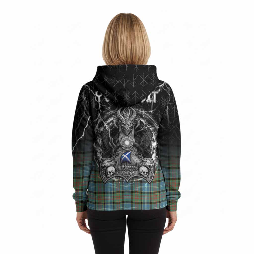 Brisbane Tartan Crest Hoodie Celtic Odin's Raven Legacy