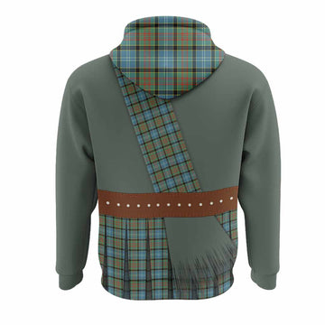 Brisbane Tartan Crest Hoodie Kilt Costume Style