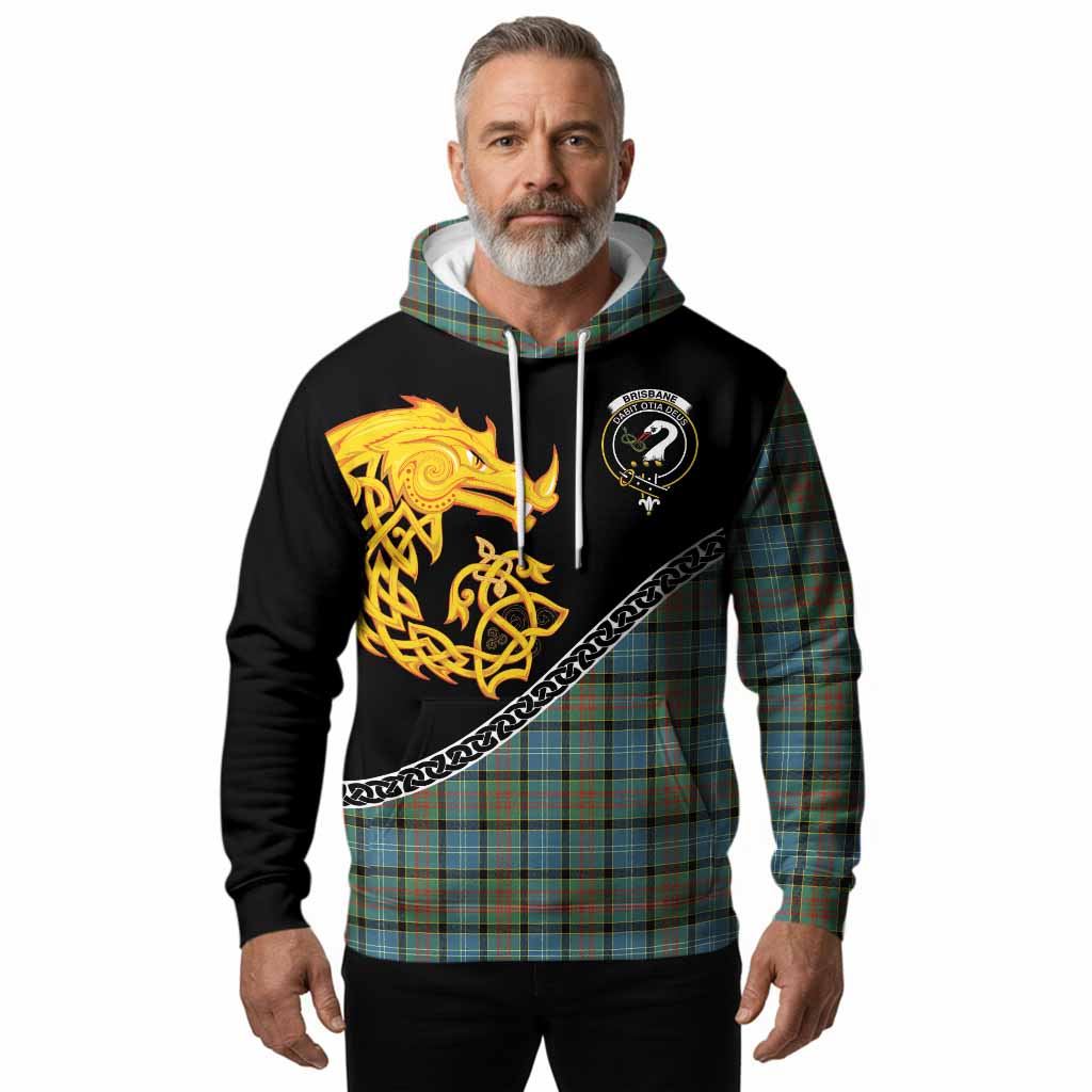 Brisbane Tartan Crest Hoodie Legendary Dragon Knot Half Style