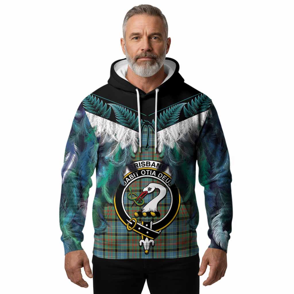 Brisbane Tartan Crest Hoodie New Zealand Maori Korowai Cloak