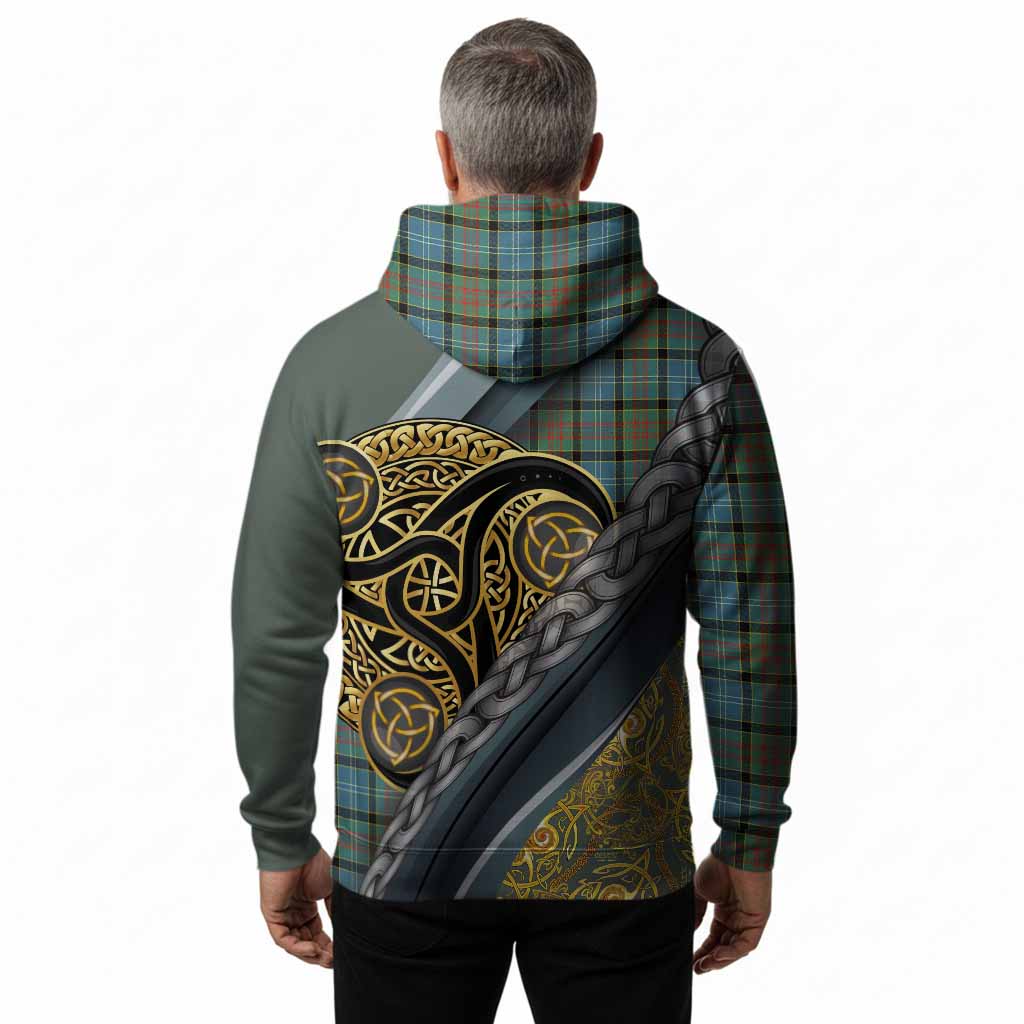 Brisbane Tartan Crest Hoodie Scottish Triskele Celtic