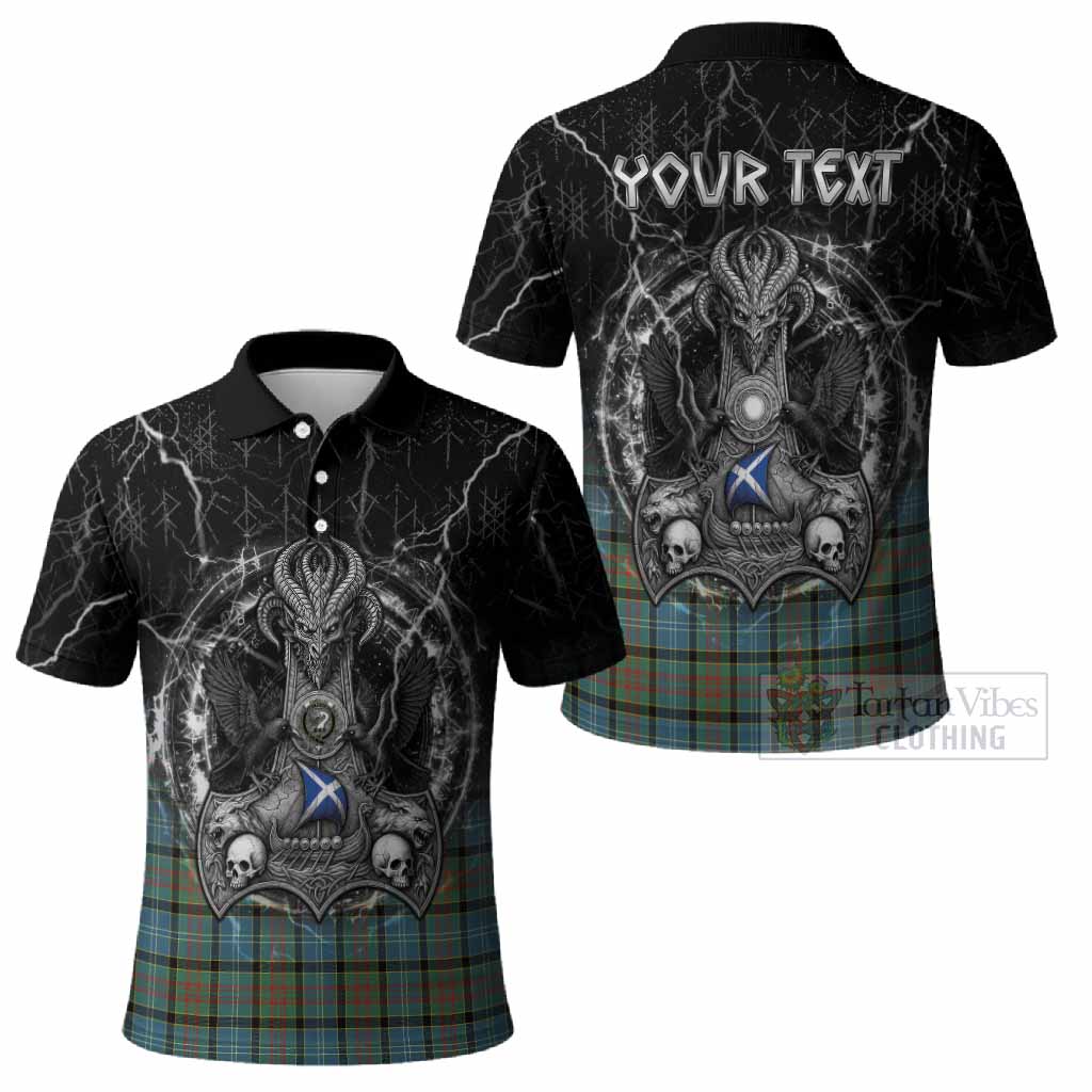 Brisbane Tartan Crest Polo Shirt Celtic Odin's Raven Legacy