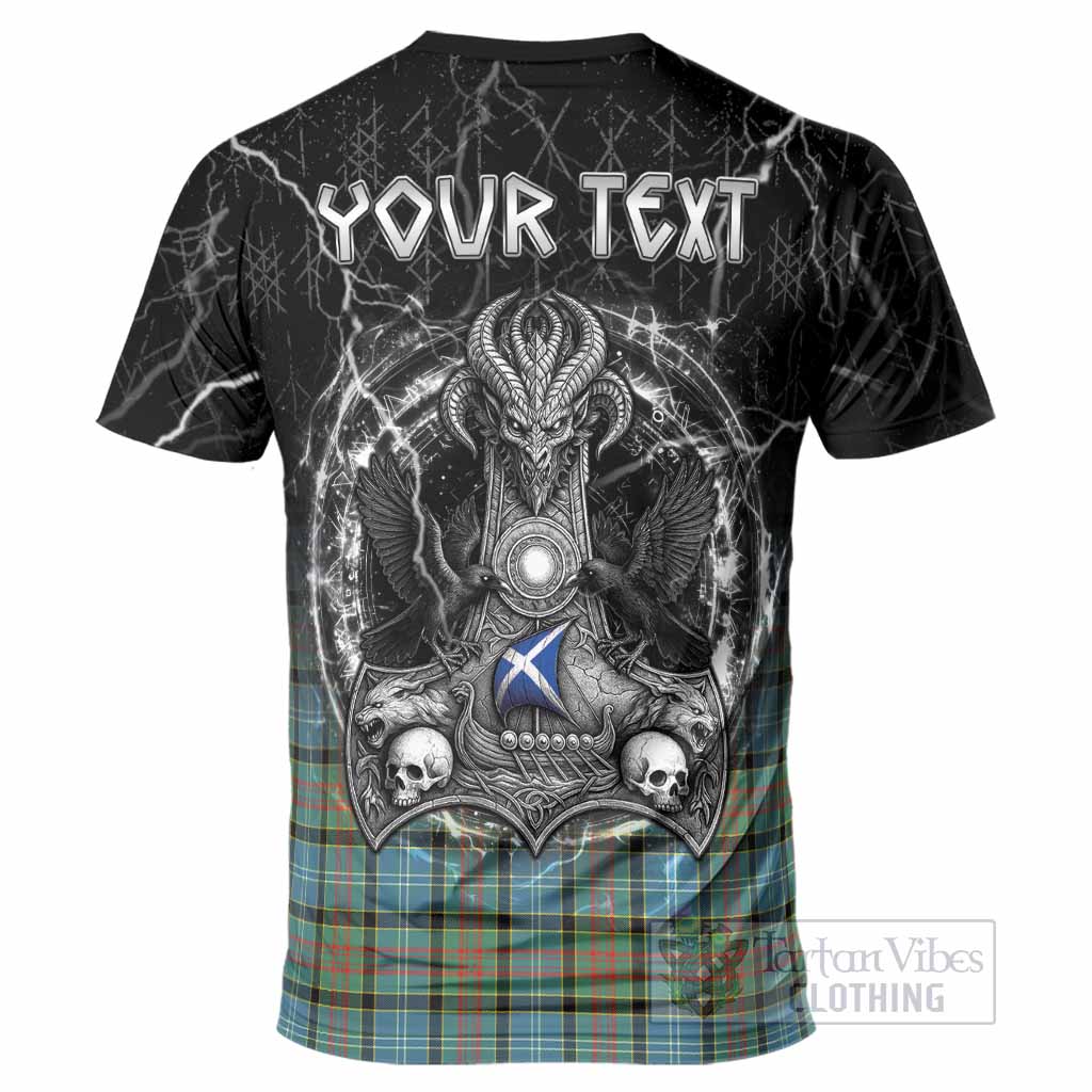 Brisbane Tartan Crest T-Shirt Celtic Odin's Raven Legacy