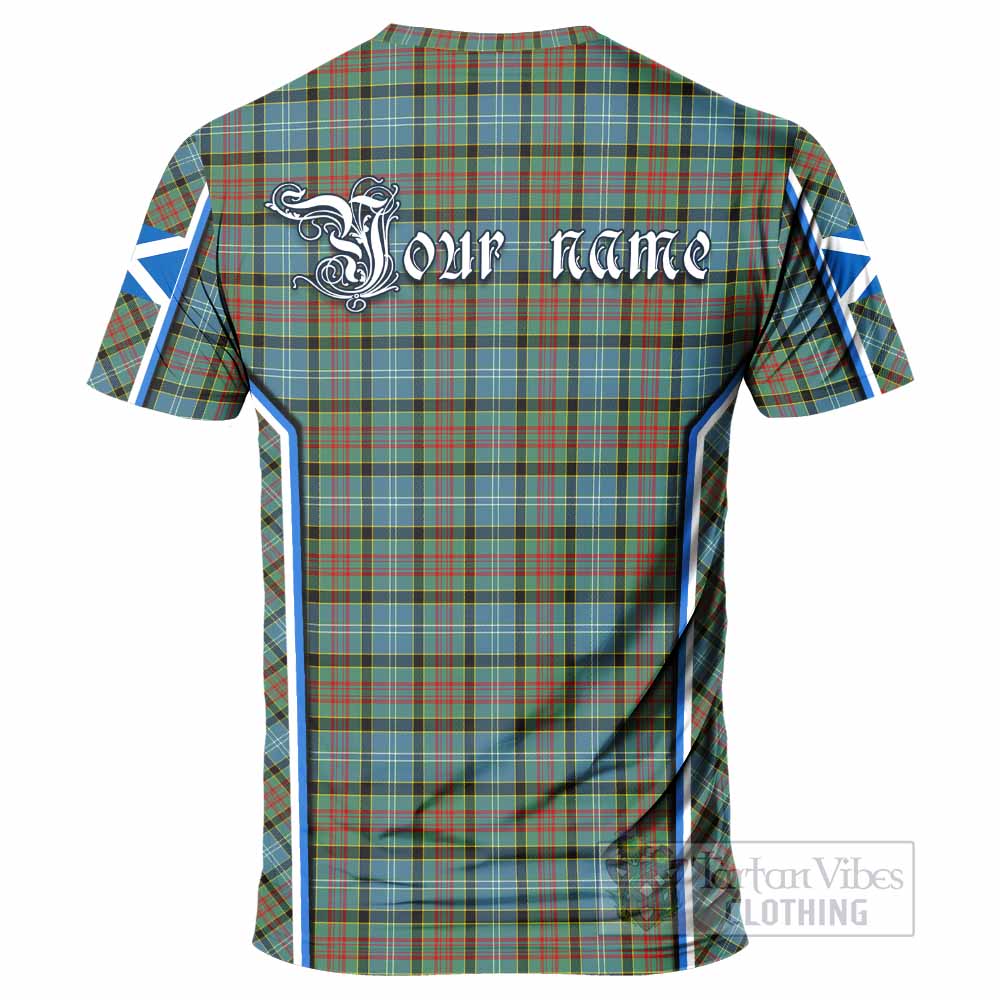 Brisbane Tartan Crest T-shirt Scotland Coat of Arm Flag Style - Tartan Vibes Clothing