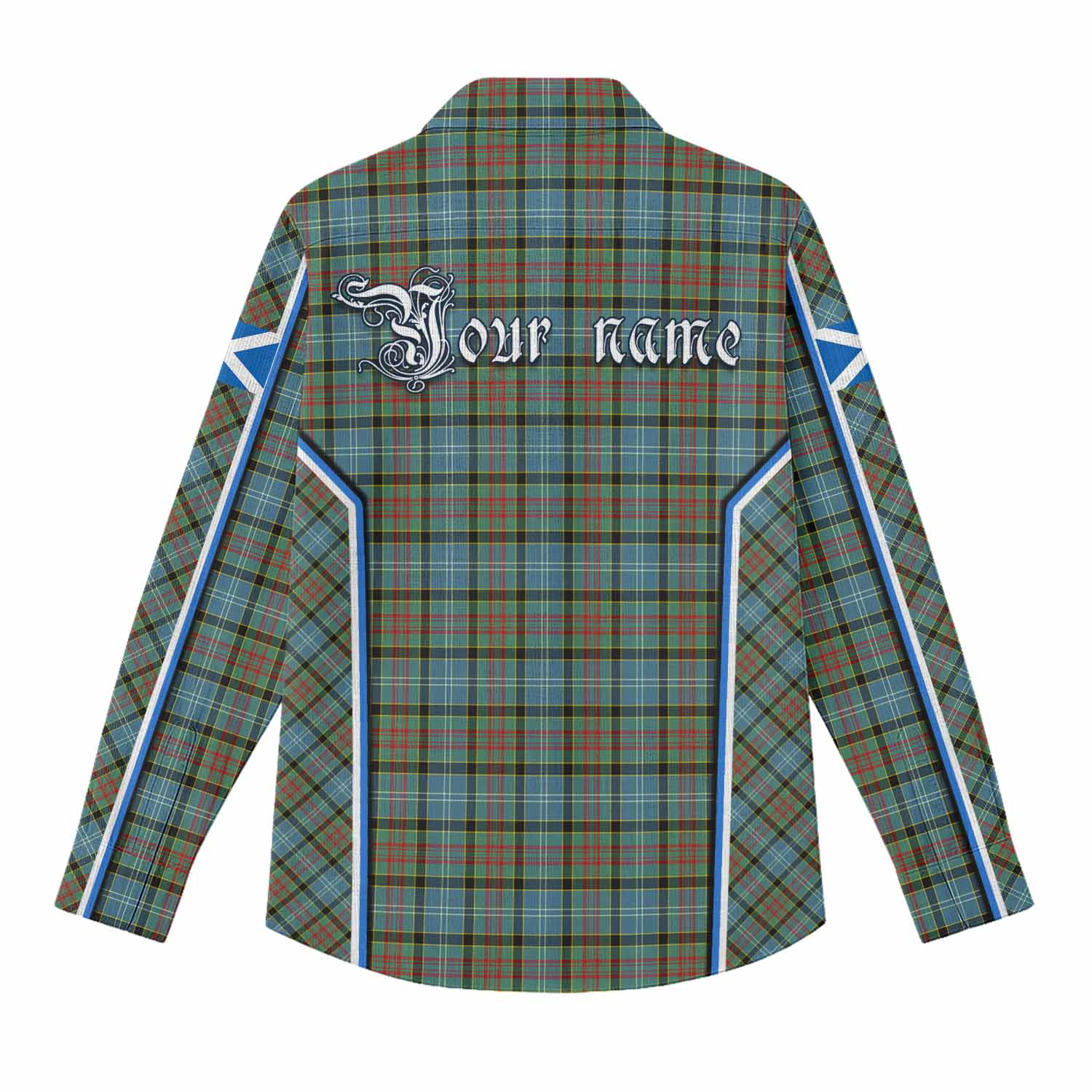 Brisbane Tartan Crest Women Casual Shirt Scotland Coat of Arm Flag Style - Tartan Vibes Clothing