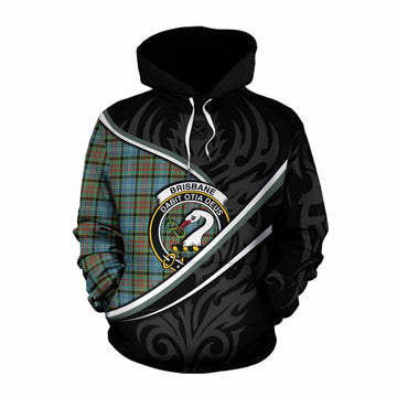 Brisbane Tartan Family Crest Cotton Hoodie Celtic Scottish Thistle Floral