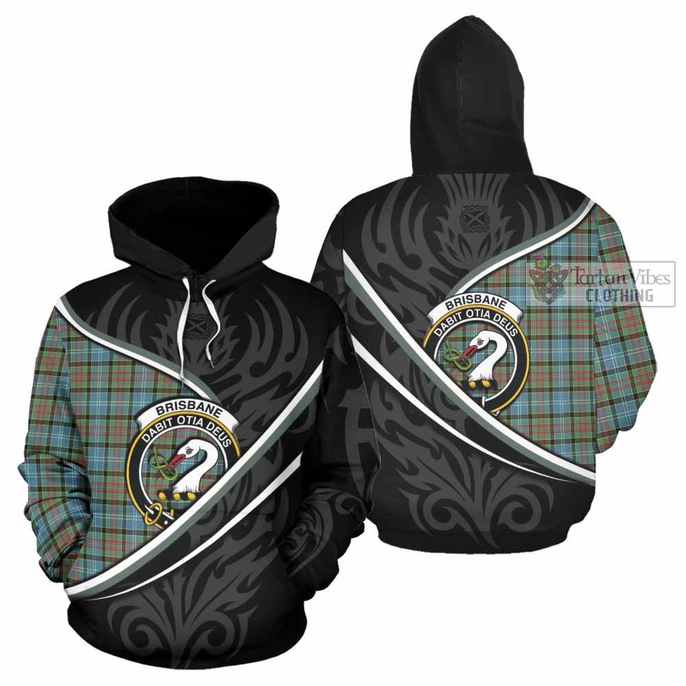Brisbane Tartan Family Crest Hoodie Celtic Scottish Thistle Floral - Tartan Vibes Clothing