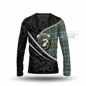 Brisbane Tartan Family Crest Long Sleeve T-Shirt Celtic Scottish Thistle Floral - Tartan Vibes Clothing