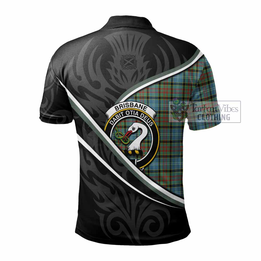 Brisbane Tartan Family Crest Polo Shirt Celtic Scottish Thistle Floral - Tartan Vibes Clothing