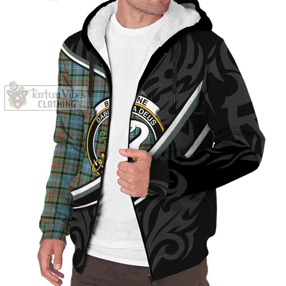 Brisbane Tartan Family Crest Sherpa Hoodie Celtic Scottish Thistle Floral - Tartan Vibes Clothing