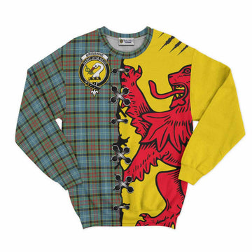 Brisbane Tartan Family Crest Sweatshirt Lion Rampant Honor