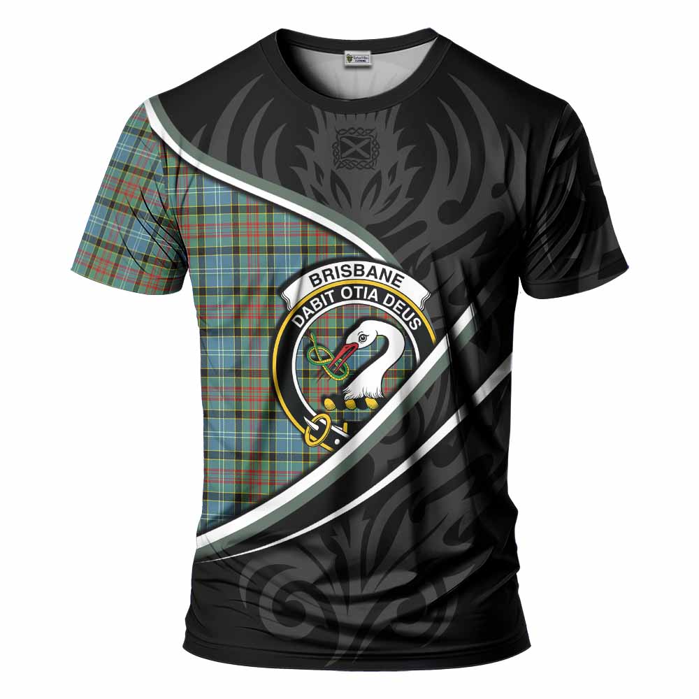 Brisbane Tartan Family Crest T-shirt Celtic Scottish Thistle Floral - Tartan Vibes Clothing
