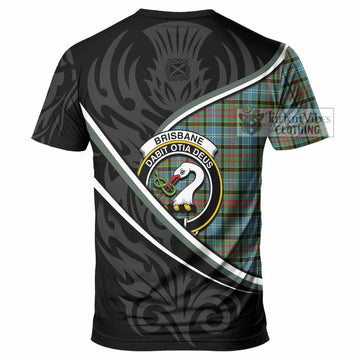 Brisbane Tartan Family Crest T-shirt Celtic Scottish Thistle Floral