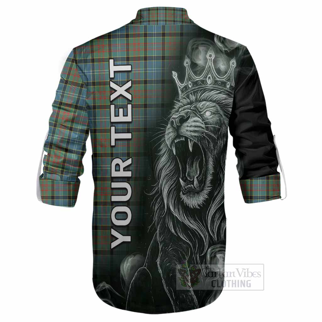 Brisbane Tartan Ghillie Shirt Roaring Lion Heritage