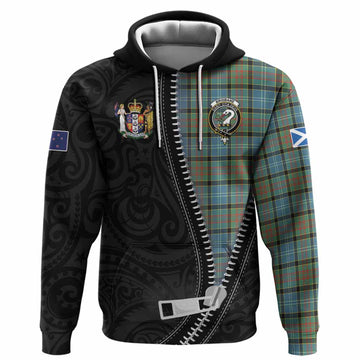 Brisbane Tartan Hoodie New Zealand Pattern Unique Zipper Stylized