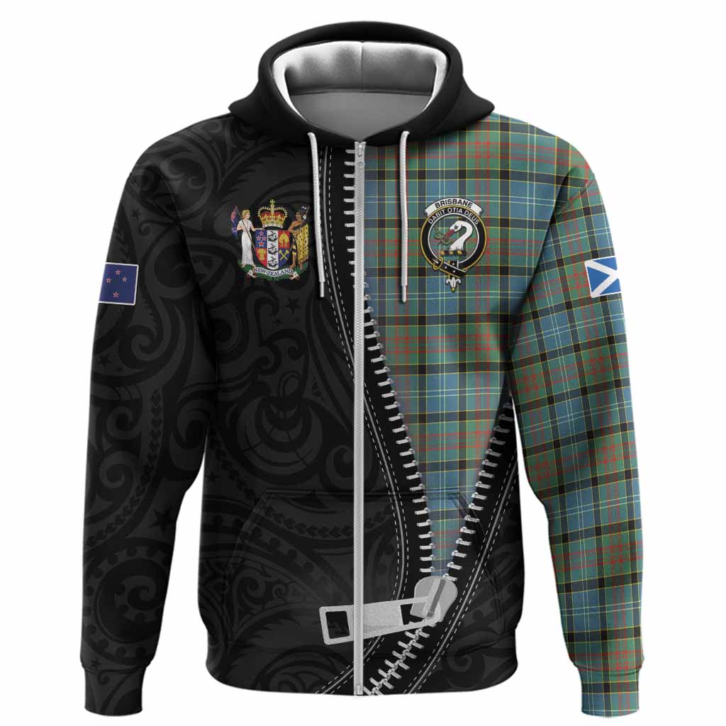 Brisbane Tartan Hoodie New Zealand Pattern Unique Zipper Stylized