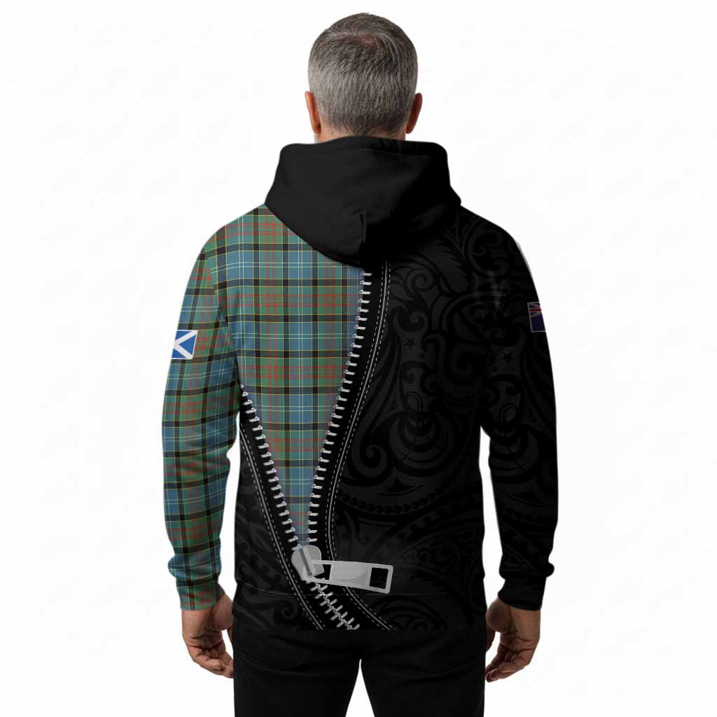 Brisbane Tartan Hoodie New Zealand Pattern Unique Zipper Stylized