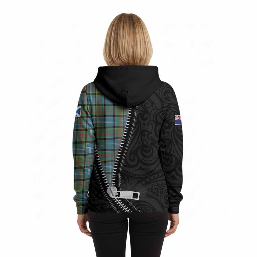 Brisbane Tartan Hoodie New Zealand Pattern Unique Zipper Stylized
