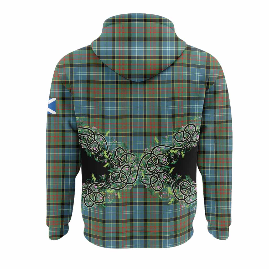 Brisbane Tartan Hoodie Thistle Scottish Spirit