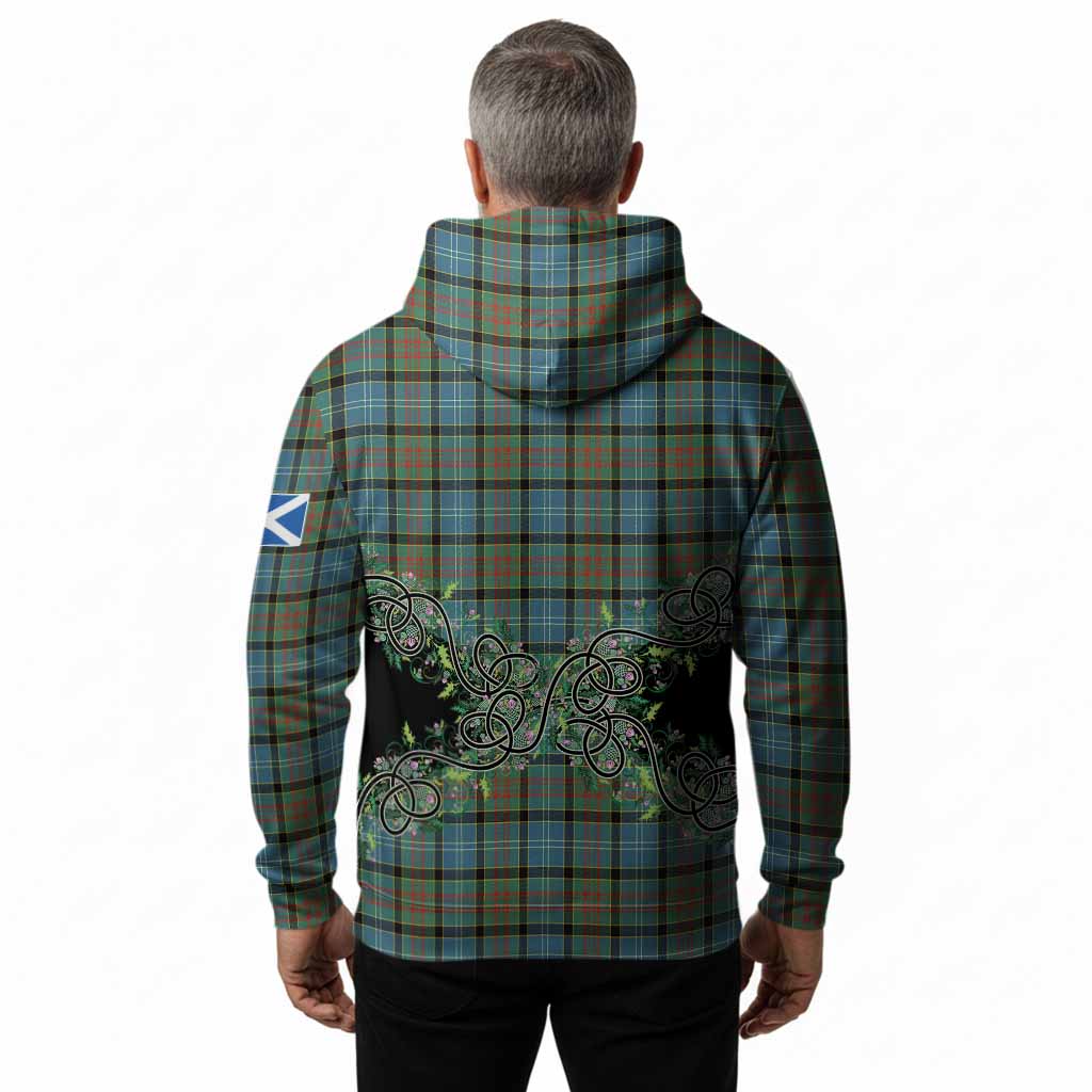Brisbane Tartan Hoodie Thistle Scottish Spirit