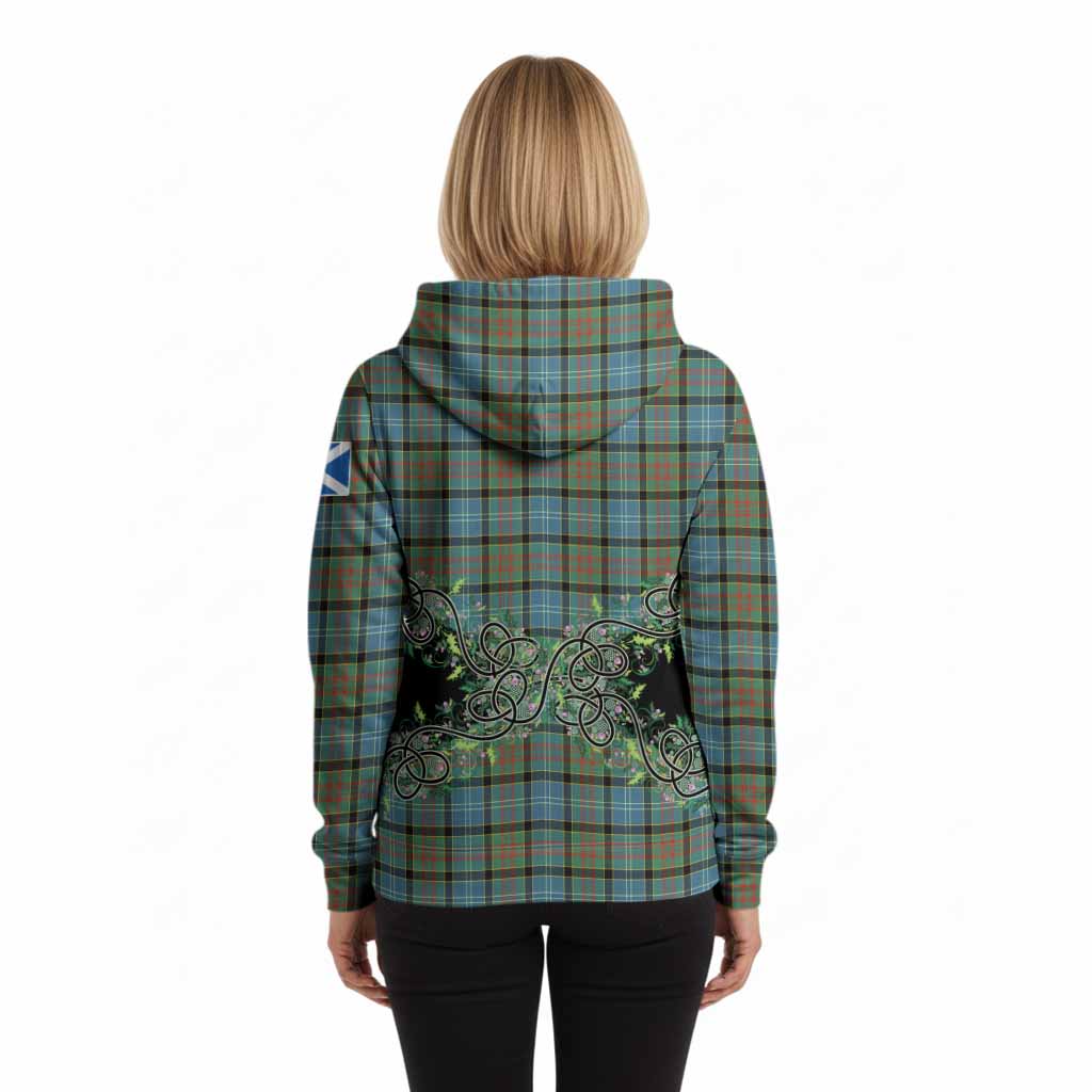 Brisbane Tartan Hoodie Thistle Scottish Spirit