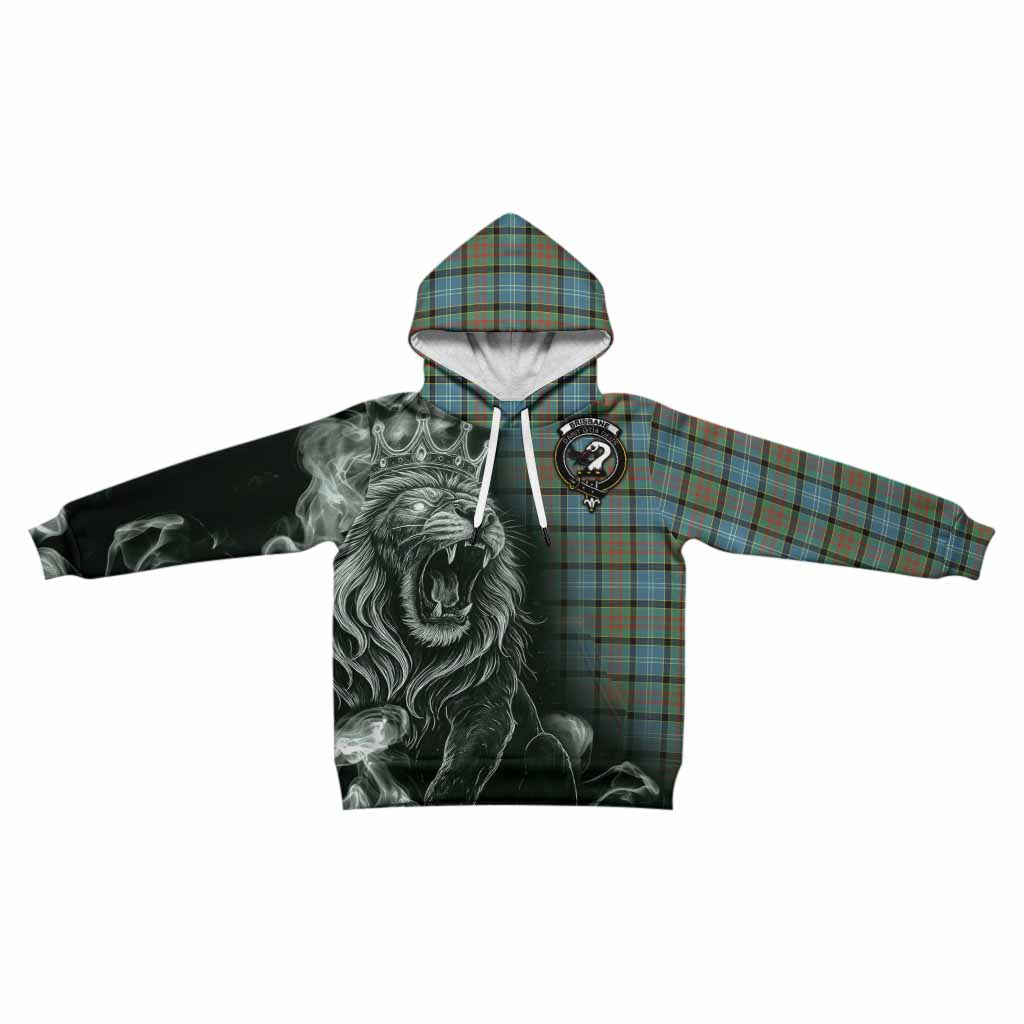 Brisbane Tartan Kid Hoodie Roaring Lion Heritage