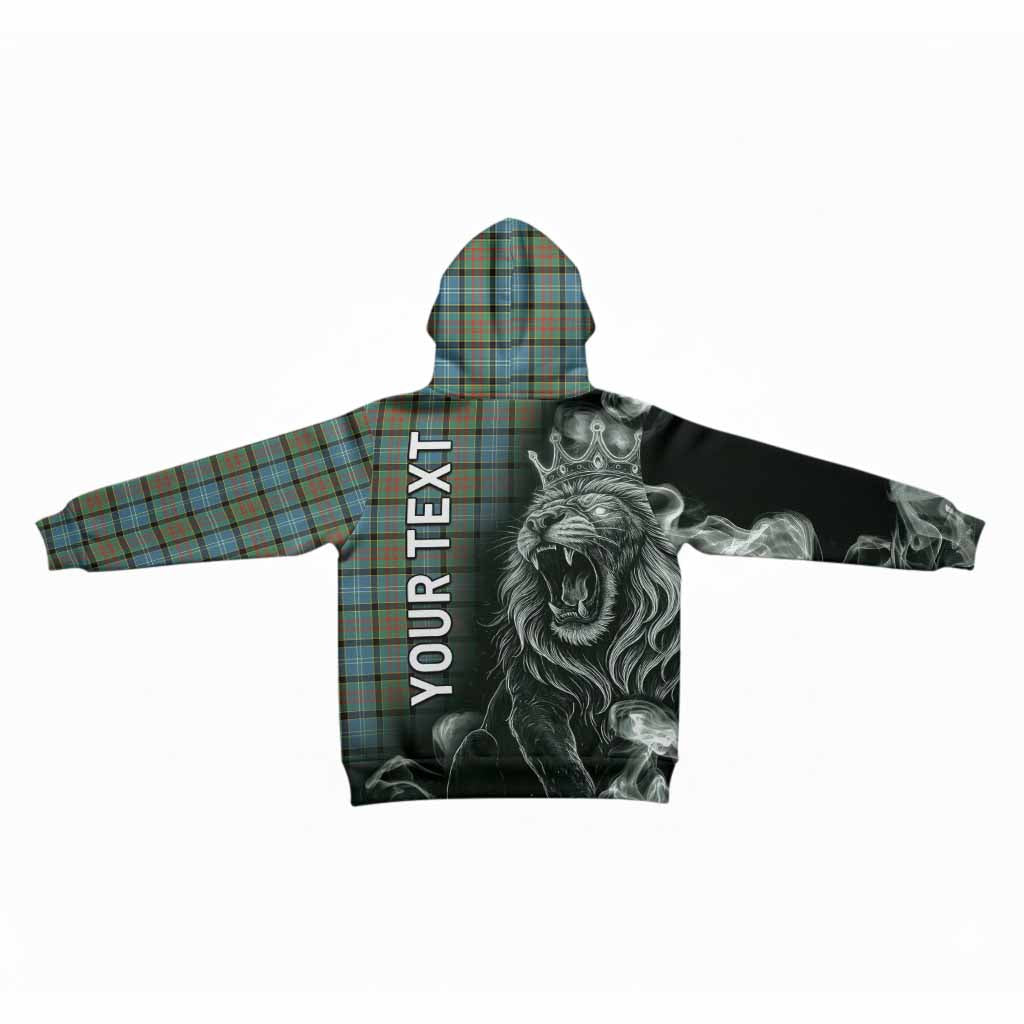 Brisbane Tartan Kid Hoodie Roaring Lion Heritage