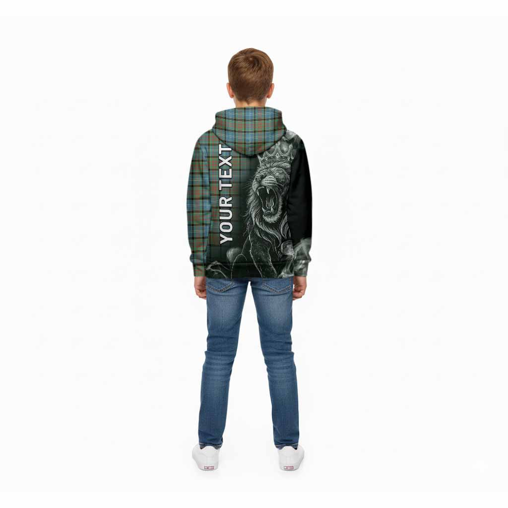 Brisbane Tartan Kid Hoodie Roaring Lion Heritage
