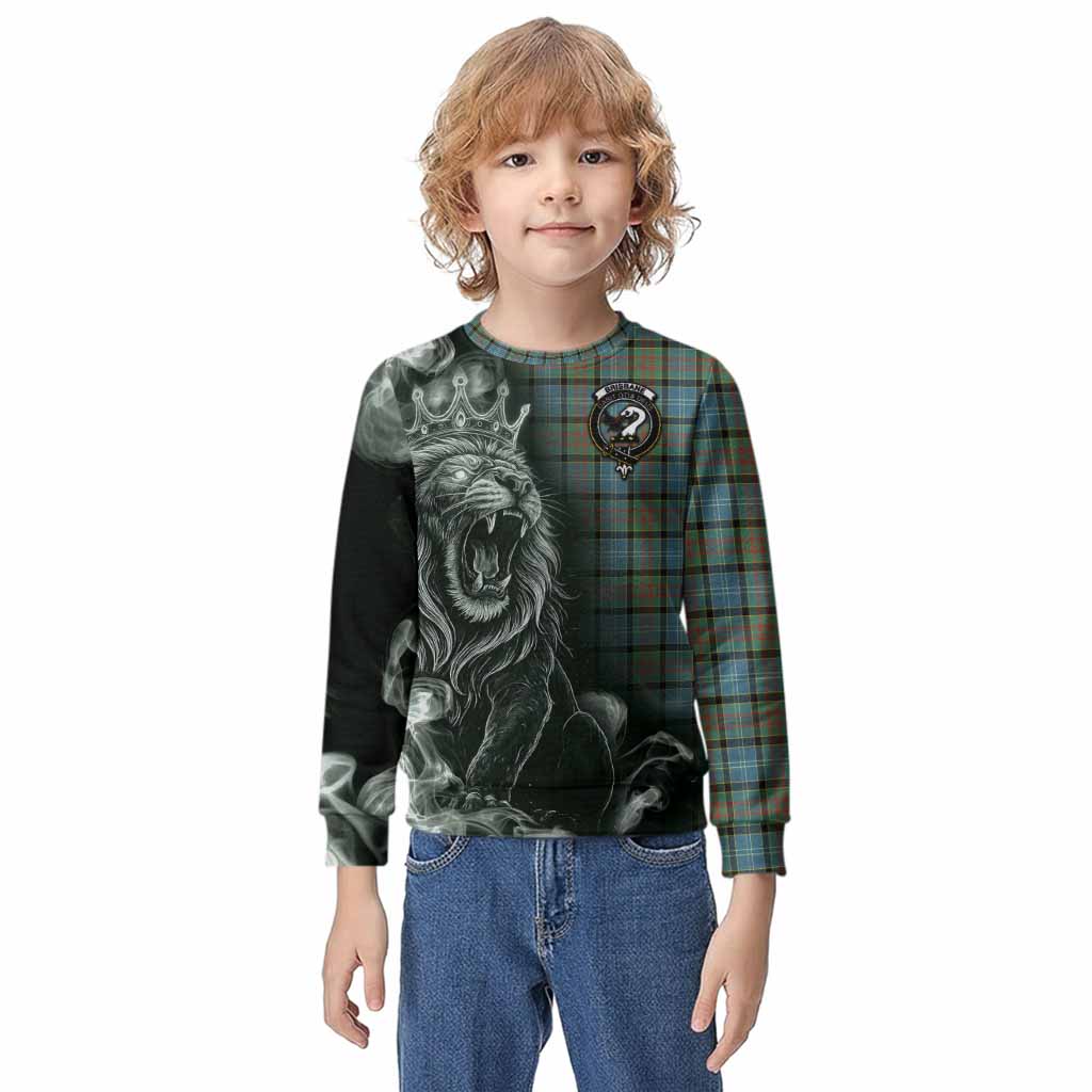 Brisbane Tartan Kid Knitted Sweatshirt Roaring Lion Heritage