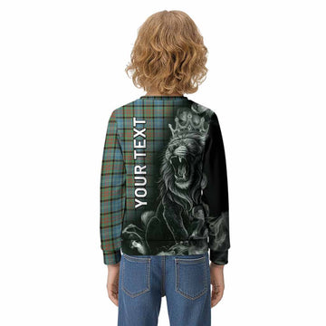 Brisbane Tartan Kid Knitted Sweatshirt Roaring Lion Heritage