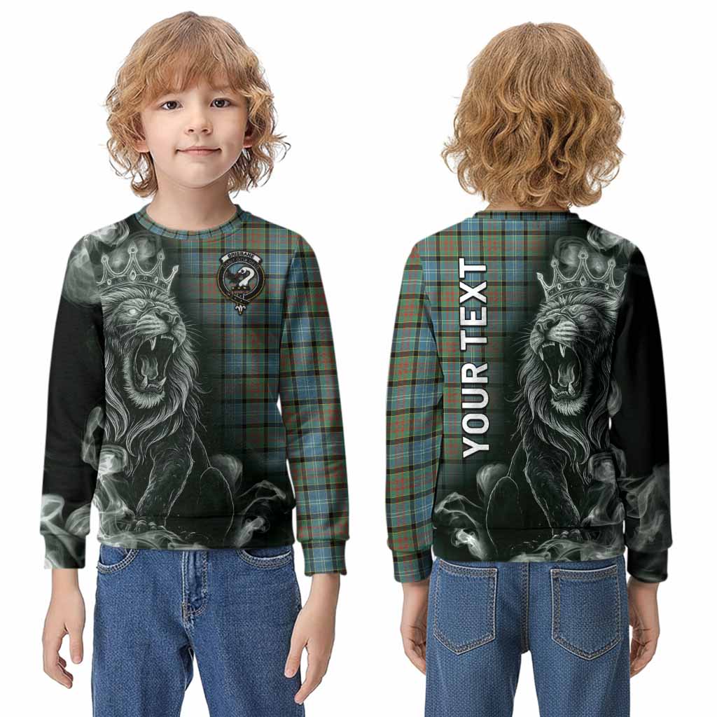 Brisbane Tartan Kid Knitted Sweatshirt Roaring Lion Heritage
