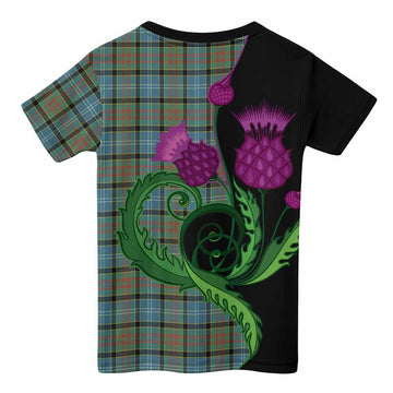 Brisbane Tartan Kid T-shirt Traditional Scottish Thistle