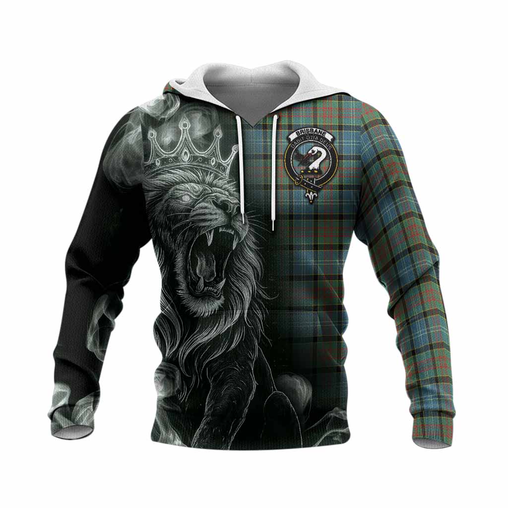 Brisbane Tartan Knitted Hoodie Roaring Lion Heritage