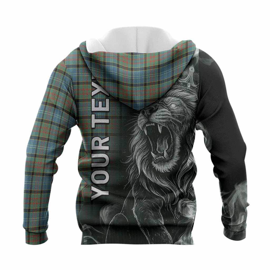 Brisbane Tartan Knitted Hoodie Roaring Lion Heritage
