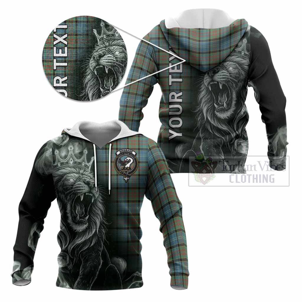 Brisbane Tartan Knitted Hoodie Roaring Lion Heritage