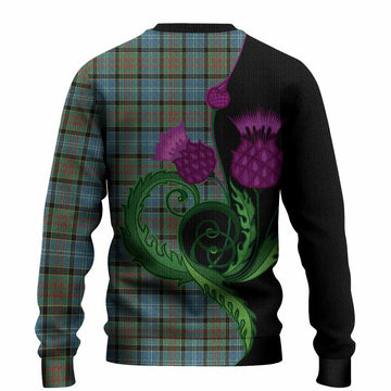 Brisbane Tartan Knitted Sweater Traditional Scottish Thistle