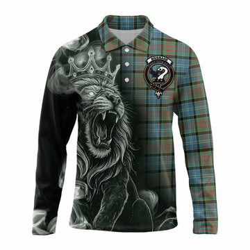 Brisbane Tartan Long Sleeve Polo Shirt Roaring Lion Heritage