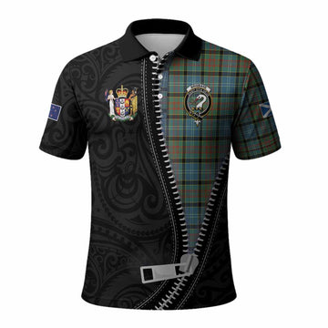 Brisbane Tartan Polo Shirt New Zealand Pattern Unique Zipper Stylized