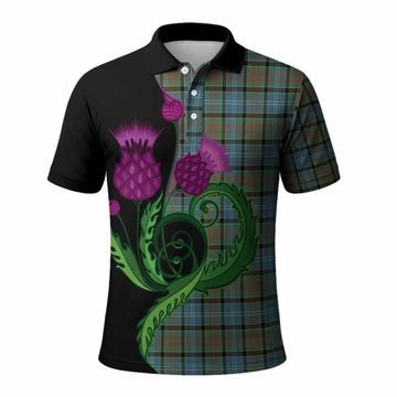 Brisbane Tartan Polo Shirt Traditional Scottish Thistle