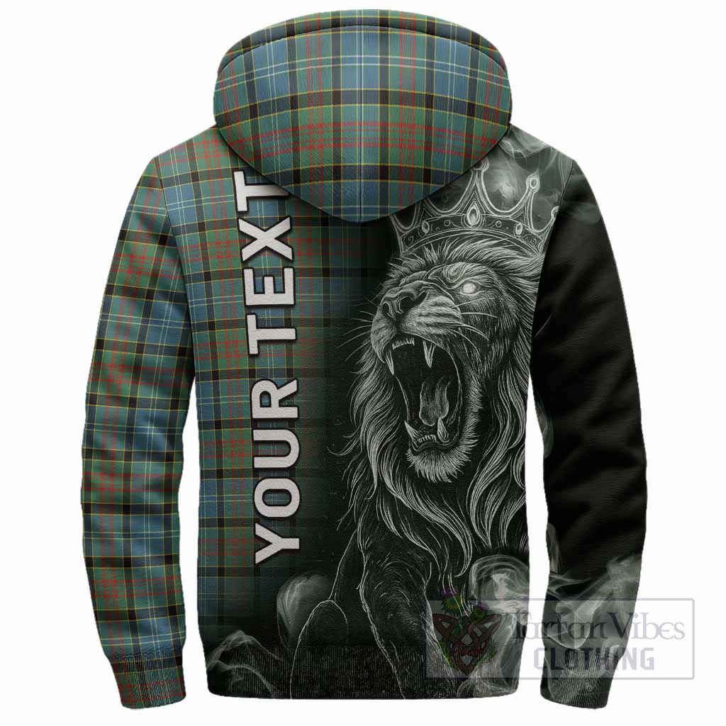 Brisbane Tartan Sherpa Hoodie Roaring Lion Heritage