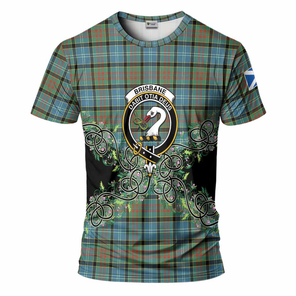 Brisbane Tartan T-Shirt Thistle Scottish Spirit