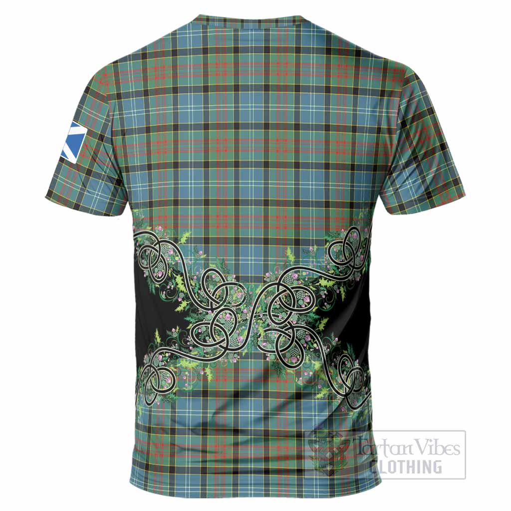 Brisbane Tartan T-Shirt Thistle Scottish Spirit