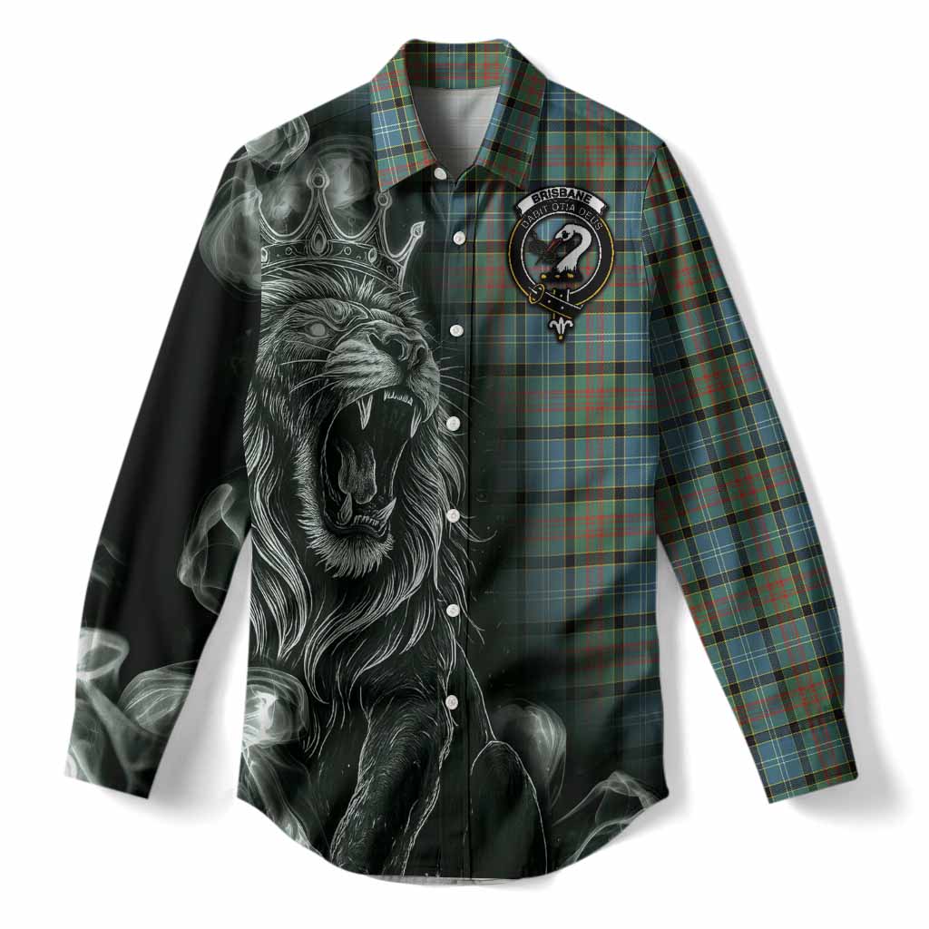 Brisbane Tartan Women Casual Shirt Roaring Lion Heritage