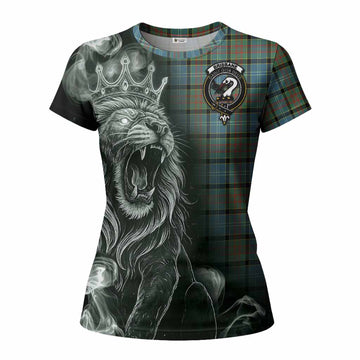 Brisbane Tartan Women T shirt Roaring Lion Heritage