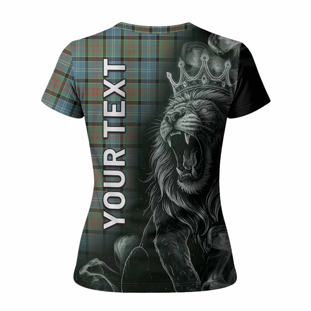 Brisbane Tartan Women T shirt Roaring Lion Heritage