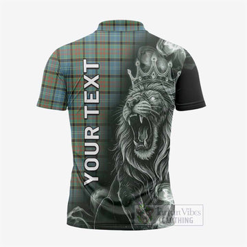 Brisbane Tartan Zipper Polo Shirt Roaring Lion Heritage