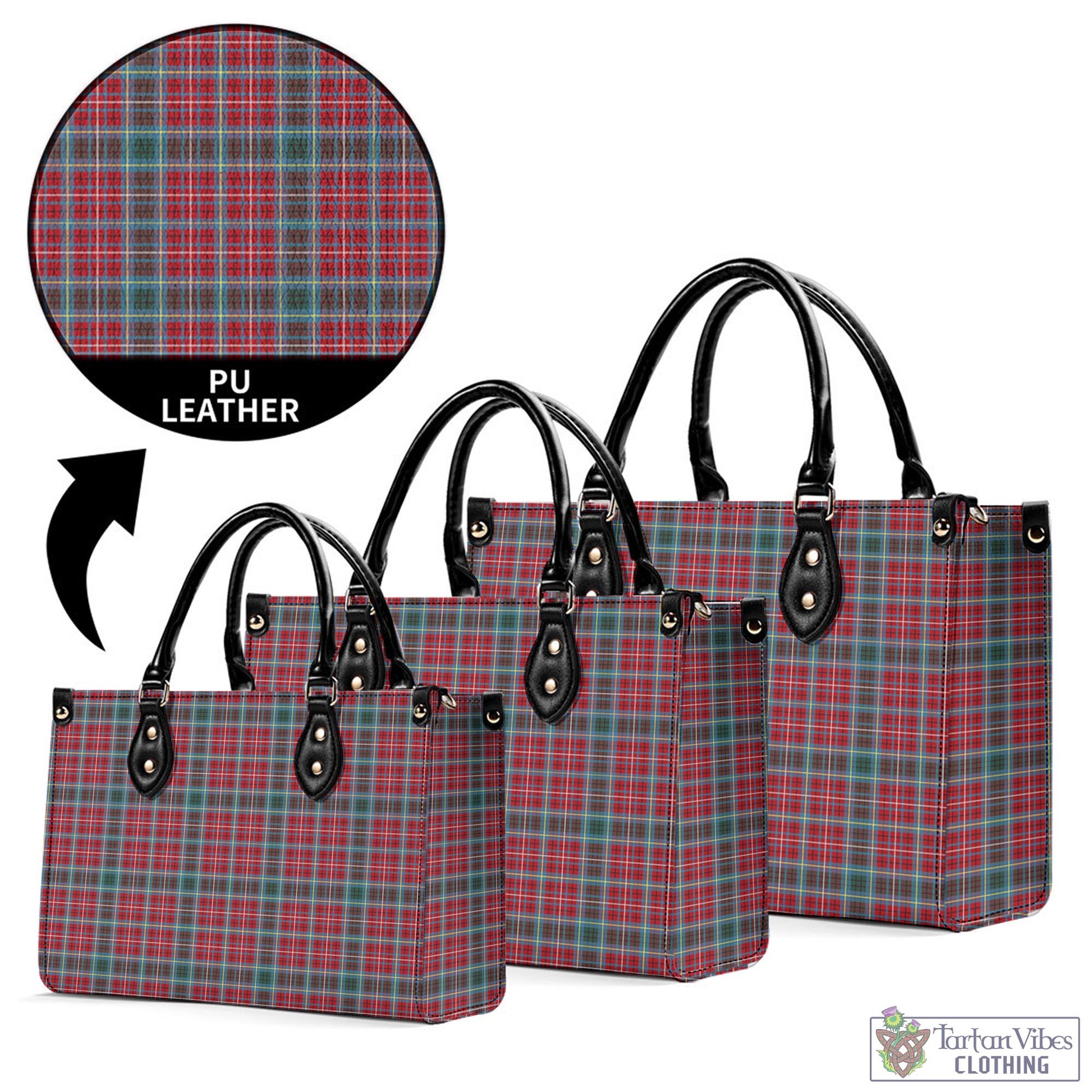 Tartan Vibes Clothing British Columbia Province Canada Tartan Luxury Leather Handbags