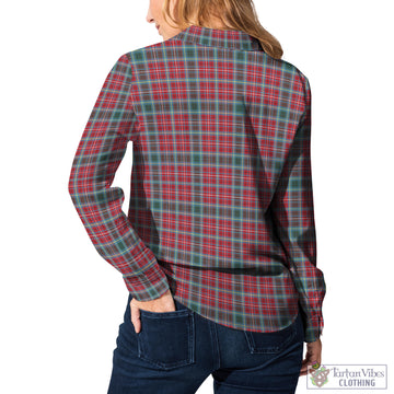 British Columbia Province Canada Tartan Womens Casual Shirt