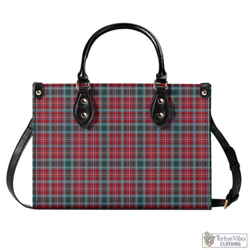 Tartan Vibes Clothing British Columbia Province Canada Tartan Luxury Leather Handbags